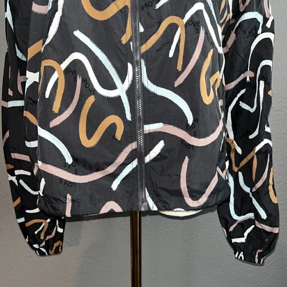 SWEATY BETTY LONDON Full Zip Hoody "Love 2 Move" Jacket - EUC - US 8-10 - Picture 4 of 14